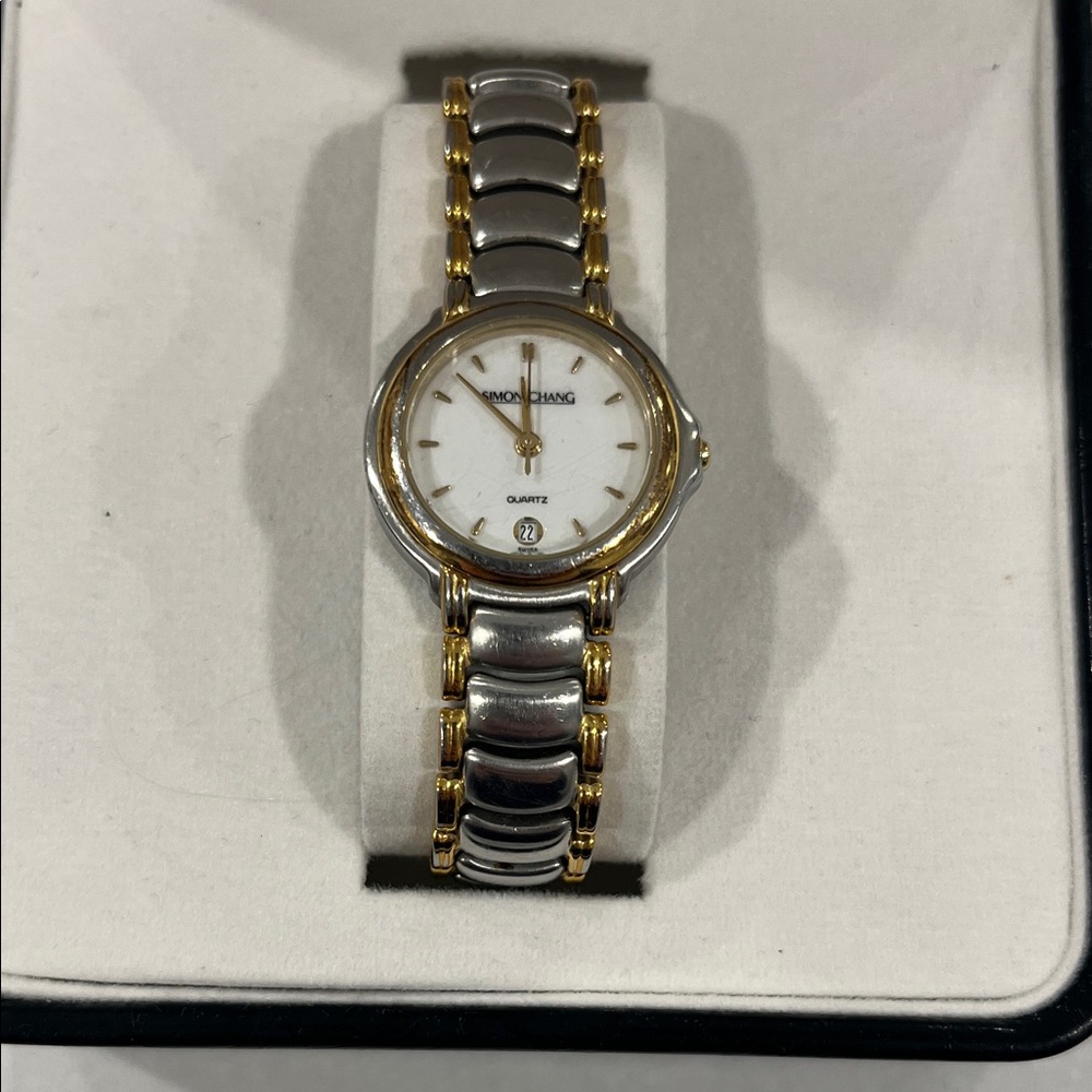 Simon Chang Silver and Gold Watch